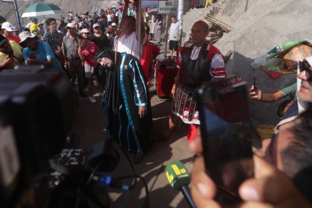 Impactantes imágenes del Vía Crucis de Cristo Cholo. (Fotos: Julio Reaño/@photo.gec)