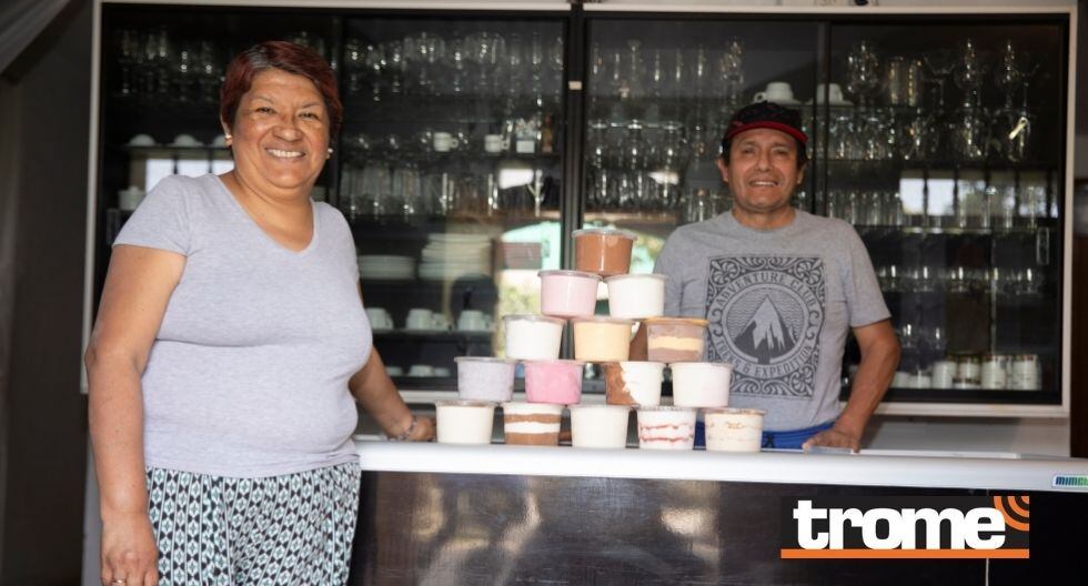 Con su cosecha prepara helados 100% artesanales. (Foto: Trome)