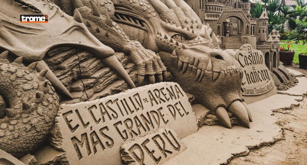 Artista escultor de arena, Rubén Rebatta, en entrevista con Trome, conversó sobre sus obras en el Castillo de Chancay. (Isabel Medina)