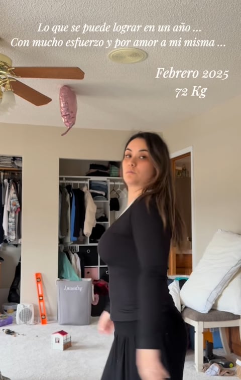 Analía Rodríguez revela cómo lucía hace un año, en el 2025.