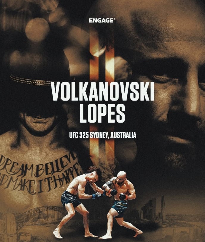 Alexander Volkanovski vs. Diego Lopes, la esperada revancha en Sidney. (UFC)
