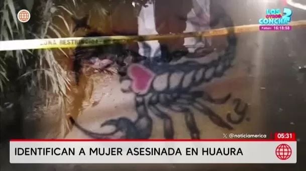 Ismar fue reconocida por un tatuaje de escorpión. Foto: América Noticias