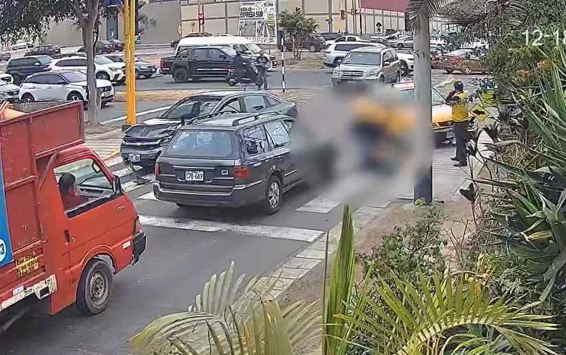 Accidente en nueva Vía Expresa Sur. (Captura video