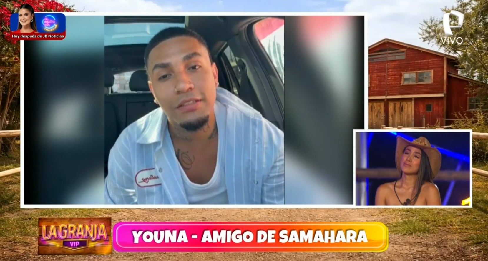 Youna le envía un mensaje a Samahara Lobatón y le pide que siga adelante en 'La Granja VIP'.