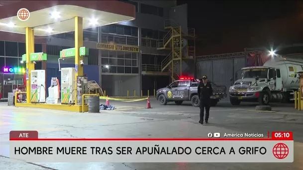 Hombre muere apuñalado tras pedir ayuda en grifo de Ate. Foto: América Noticias