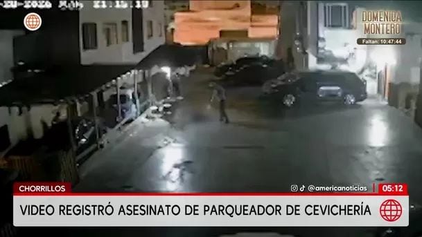 Video registró asesinato de parqueador de cevichería en Chorrillos. Foto: América Noticias