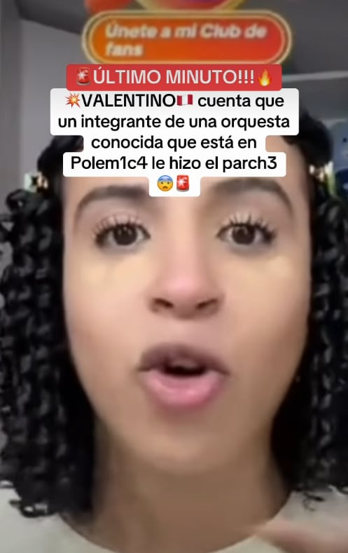 Valentino cuena que integrante de conocida orquesta lo 'parchó' porque usó un sticker con su imagen.
