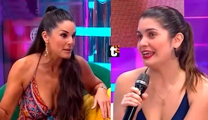 Rebeca Escribens avergüenza EN VIVO a Nataniel Sánchez por su marcado dejo español: “He estudiado el acento”