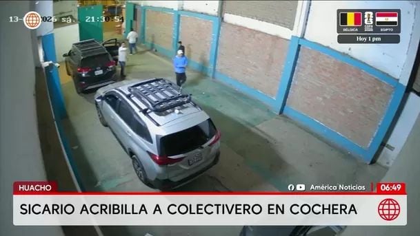 Las cámaras grabaron movimientos de sicario. Foto: América noticias