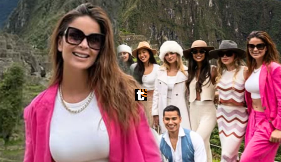 Laura Spoya luce su traje fucsia en Machu Picchu tras contar supuesta mala experiencia con influencers peruanas.