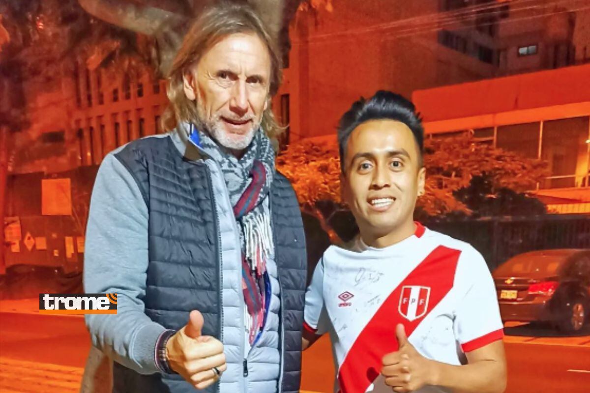 Imitador de Christian Cueva no desaprovechó oportunidad con su "Papá", Ricardo Gareca (Foto: @Cuevitaelimitador)