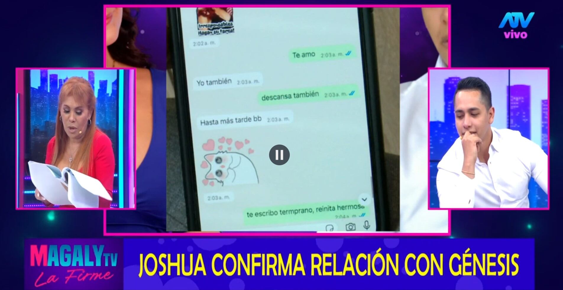 TROME - El joven empresario que salía con la modelo decidió romper su silencio. (Foto: Magaly TV La Firme)