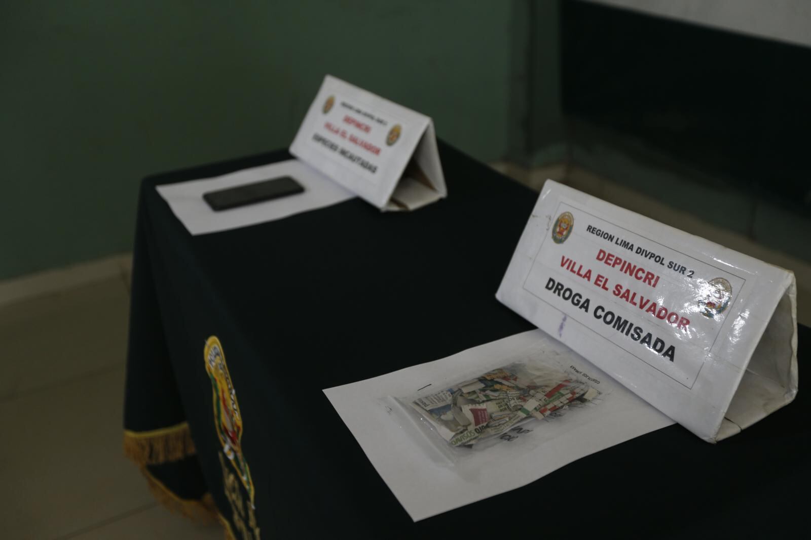 Lo incautado al 'Cholo Renca'