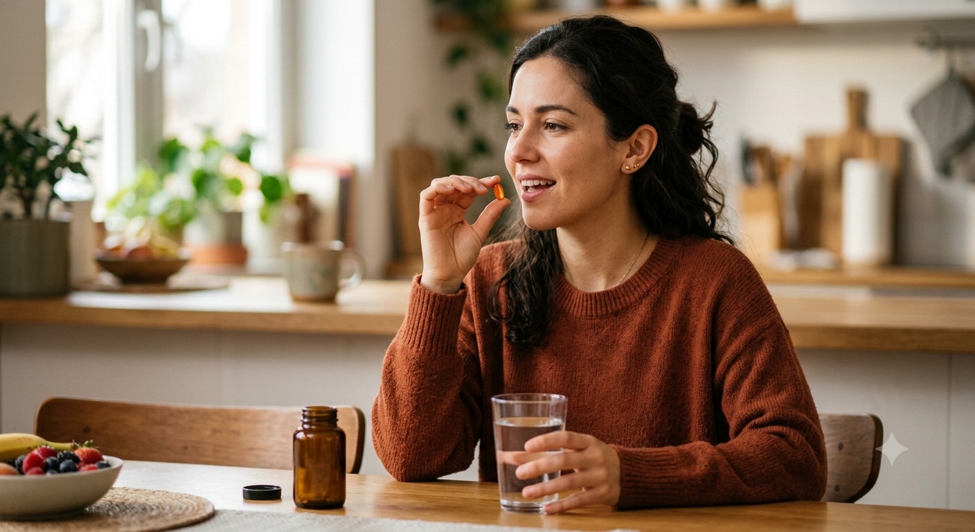 Esta vitamina actúa como cofactor esencial en la producción de serotonina, dopamina y norepinefrina; sustancias que regulan el bienestar, la motivación y el enfoque mental. Foto: IA.