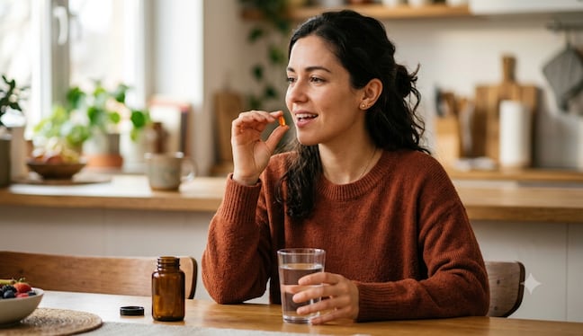 Esta vitamina actúa como cofactor esencial en la producción de serotonina, dopamina y norepinefrina; sustancias que regulan el bienestar, la motivación y el enfoque mental. Foto: IA.