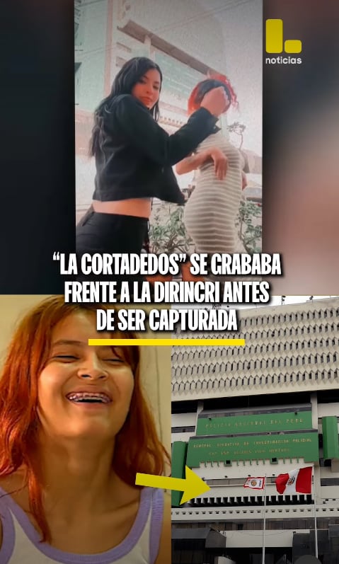 'La cortadedos', Crismar Andreina Contreras Gonzales, se grabó bailando frente a la Dirincri semanas antes de ser detenida.