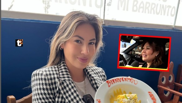 TROME - Esposa de Lucho Barrunto EXIGE en vivo a Pamela López que elimine sus fotos de IG