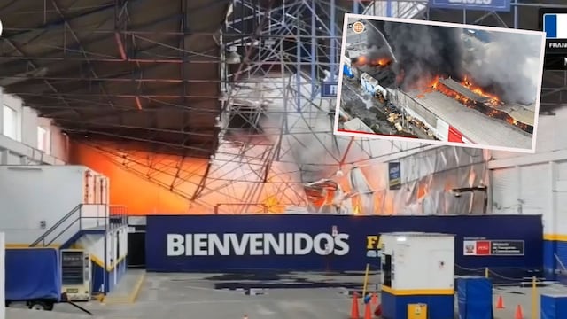 Cercado de Lima: más de 25 unidades de bomberos atienden incendio en almacén