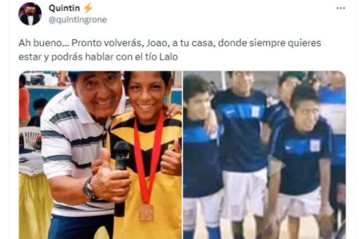 Personaje identificado con Alianza Lima dedicó palabras a Joao Grimaldo (@quintin)