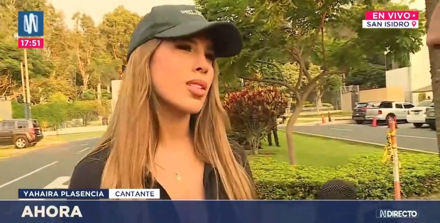 Yahaira Plasencia presente en segunda marcha contra la delincuencia.