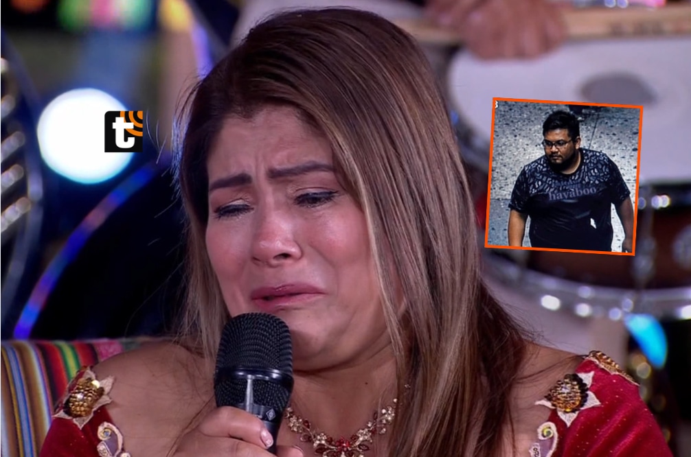 Flor Guerrero rompe en llanto en 'El Reventonazo de la Chola' al recordar el asesinato del promotor de eventos, Jhon Leyva.