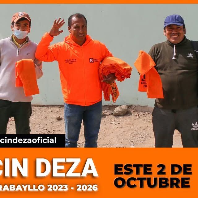 Percin Deza fue candidato a alcalde de Carabayllo.