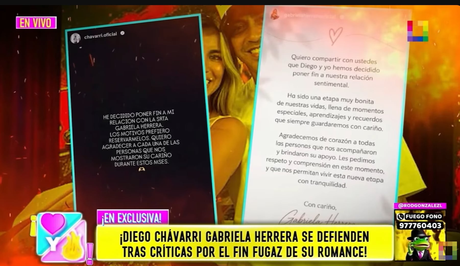 Los exparticipantes de 'La Granja VIP' dieron fin a su fugaz romance a través de redes sociales