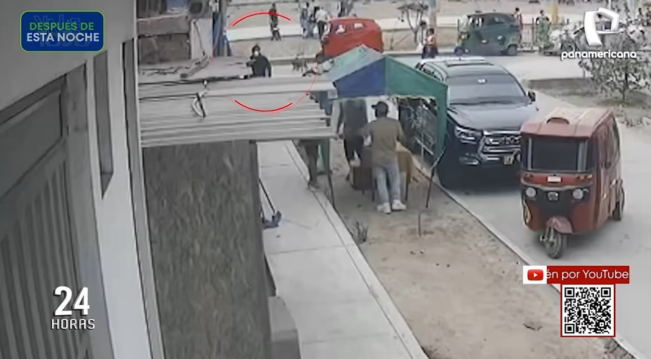 Cámara de seguridad captó a sicario acercándose a su víctima antes de asesinarla en Villa El Salvador.
