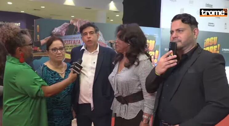 Ernesto Pimentel y la actriz Haydeé Cáceres. (Foto: Trome).