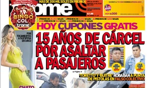 15 AÑOS DE CÁRCEL POR ASALTAR PASAJEROS