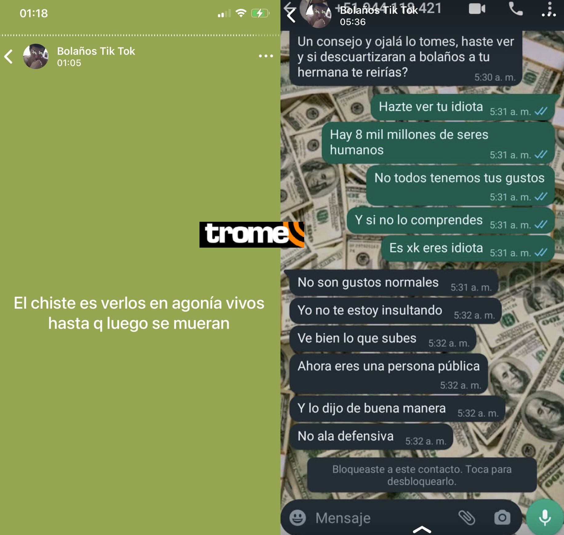 Denuncian a tiktoker peruano de audio viral ‘cómo es posible este suceso’