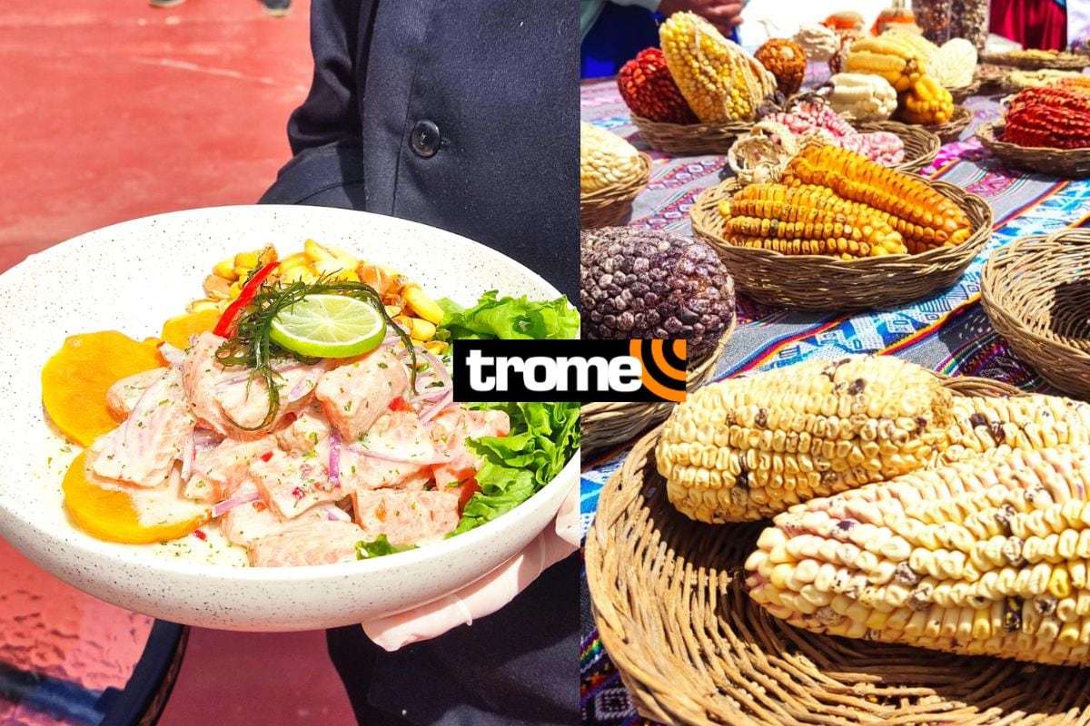 Platillos típicos de Andahuaylas sorprendieron a los primeros pasajeros de este vuelo inaugural. Foto: Madeley Lozano/Trome.