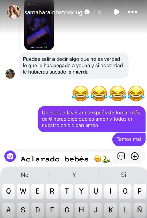 Samahara Lobatón niega haber agredido a Youna en discoteca en Miami tras 'La Prisión de Destino 2'.