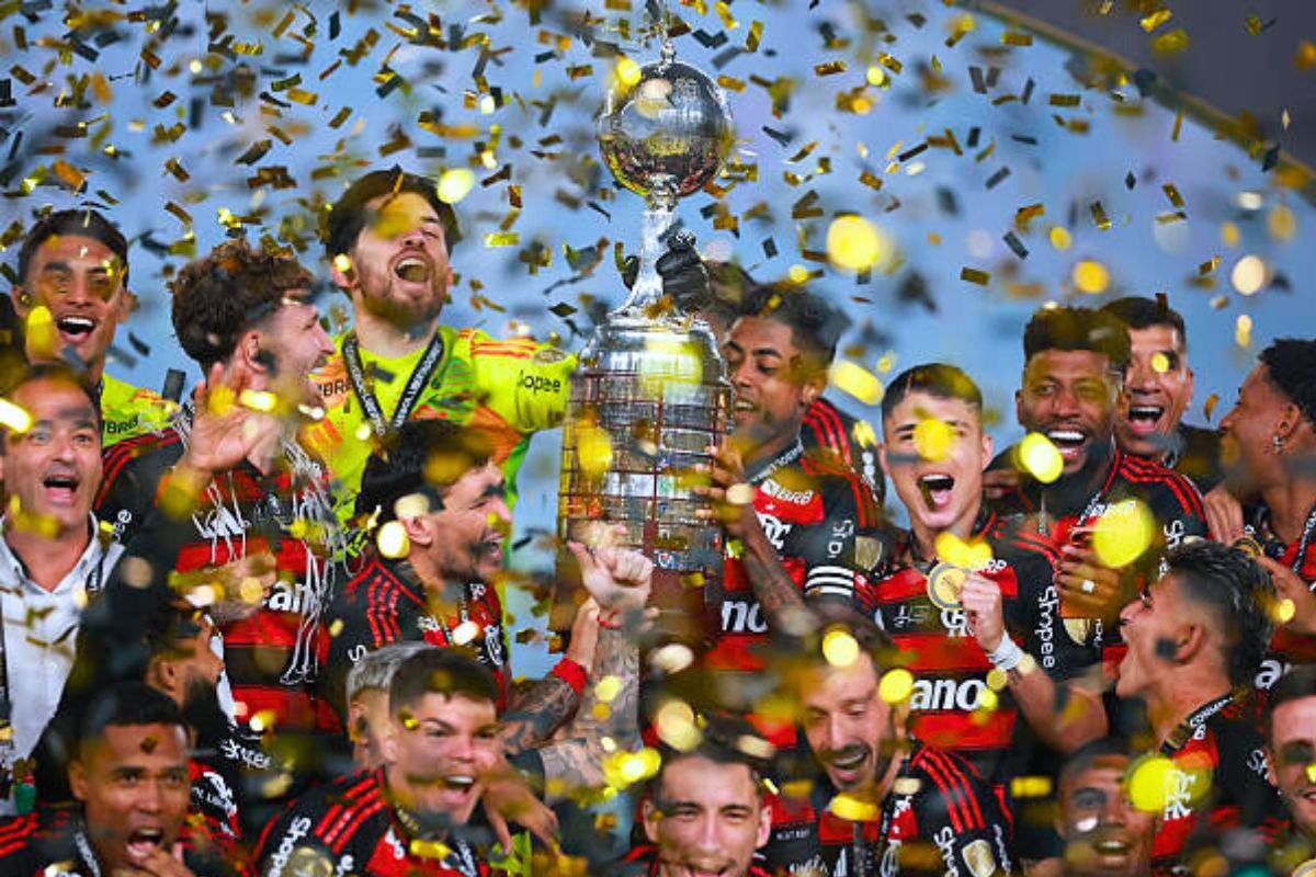 Flamengo festeja su tetracampeonato de Copa LIbertadores (Foto: Getty Images)