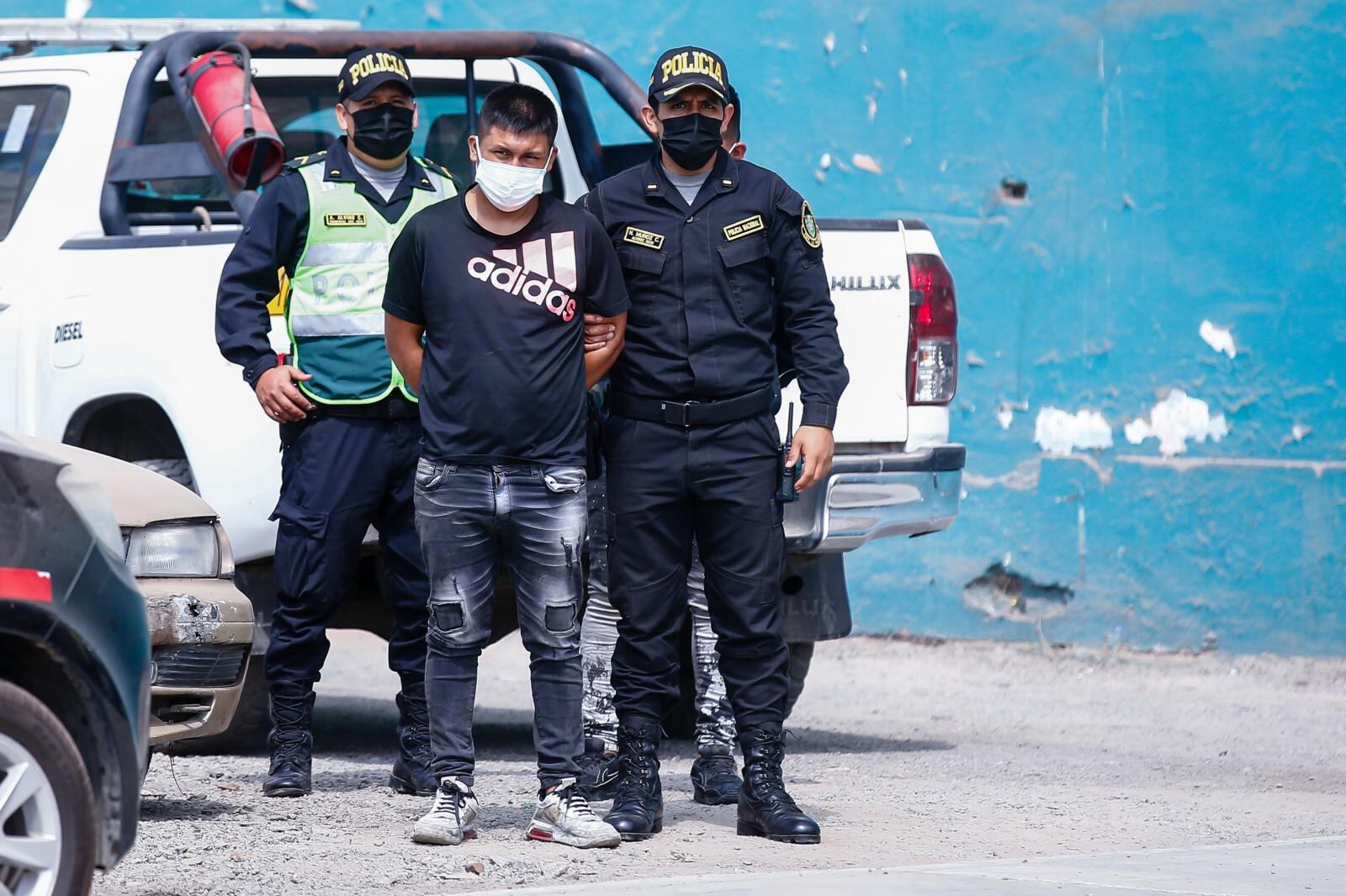 Detenido. | Foto: Fernando Sangama