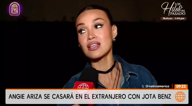 Angie Arizaga anuncia su boda con Jota Benz para 2027.