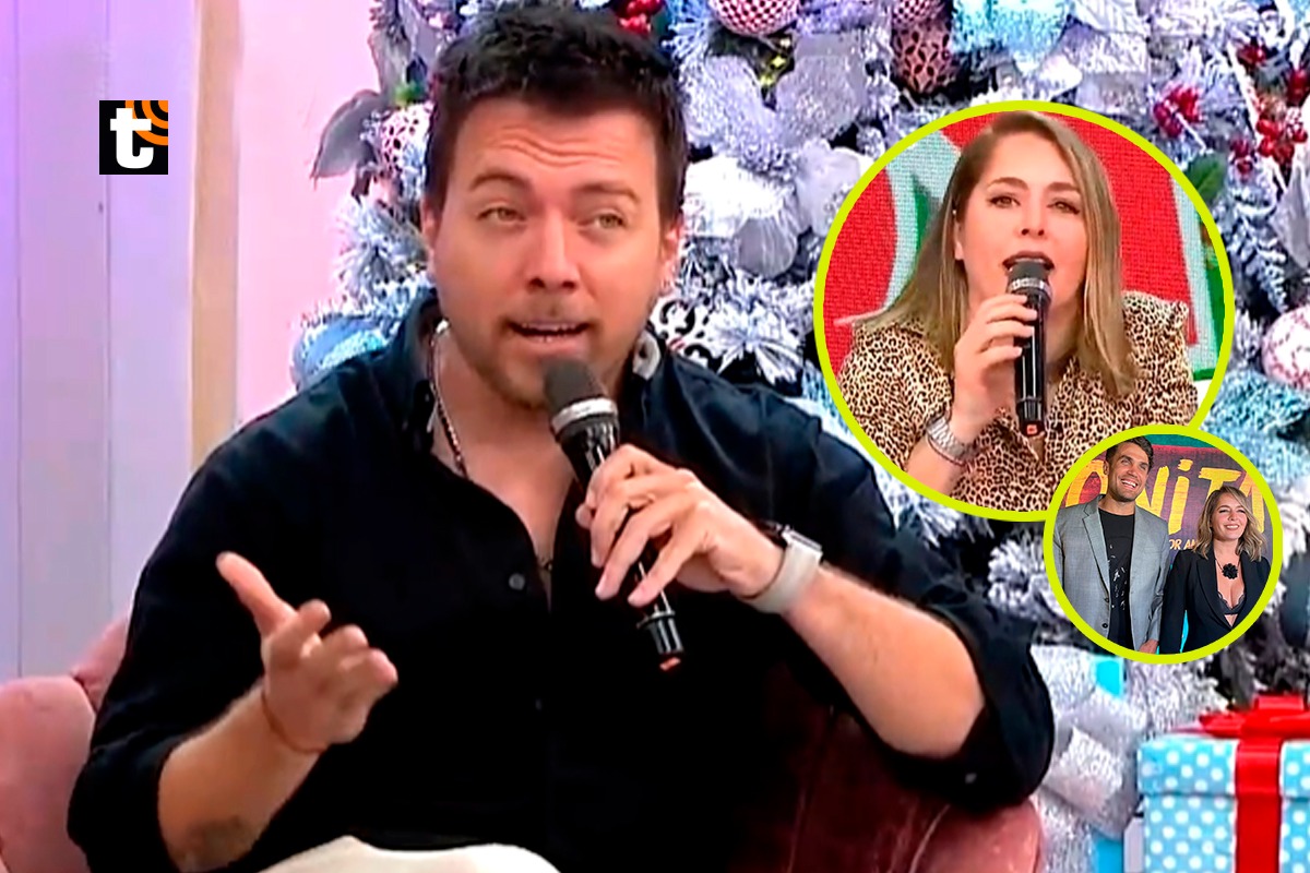 Julián Zucchi incómodo por galán de Yiddá. Foto: Captura TV.