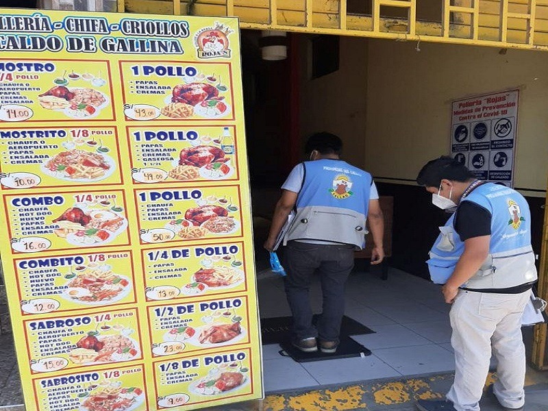 Pollerías atendían en condiciones de insalubridad. | Foto: Difusión