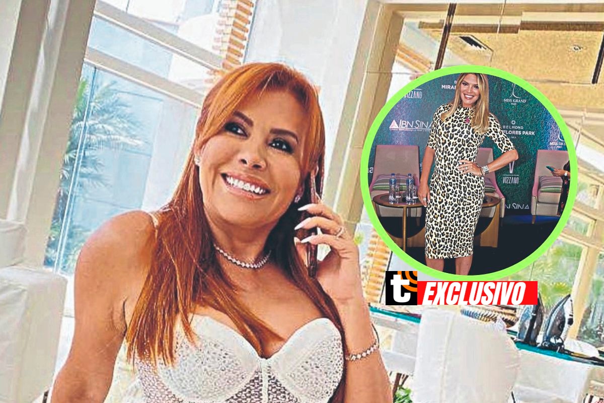 Magaly Medina se burla de Jessica Newton por decir que se cuelga de su familia para generar rating. (Foto: Trome)