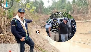 ¡Policías y exfiscal en red criminal! Megaoperativo golpea organización que abastecía de combustible a la minería ilegal