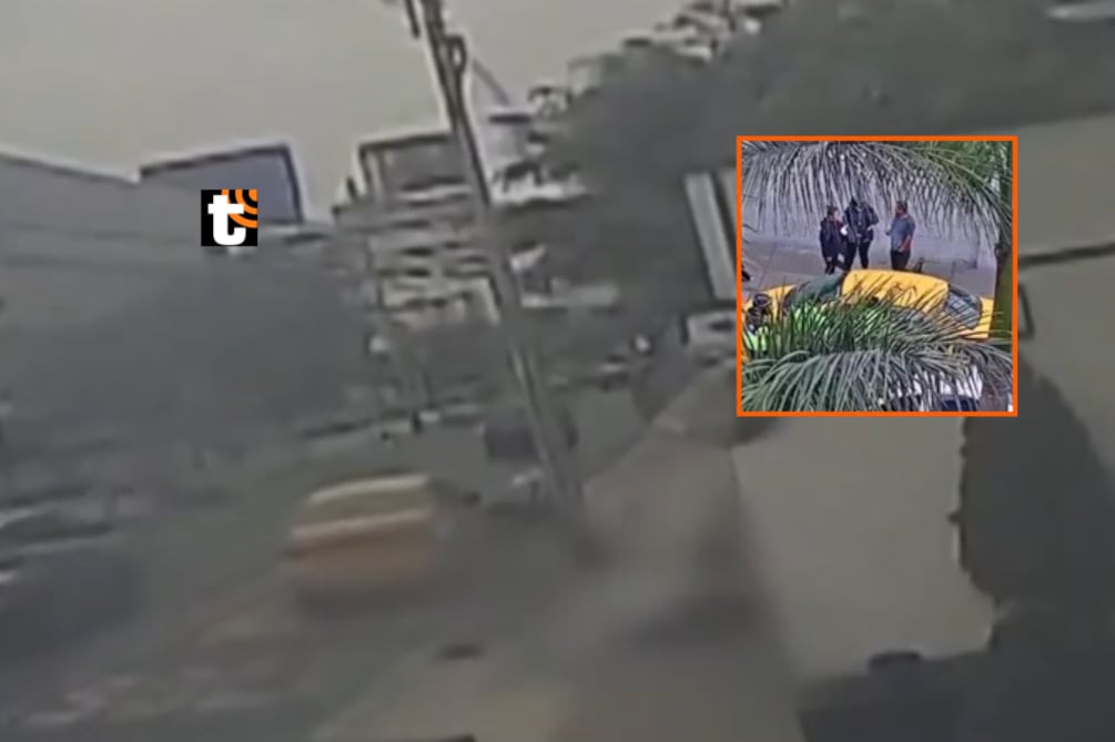 Cámara capta atropello de trabajadora de limpieza por taxista ebrio.