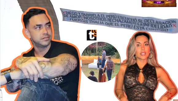 TROME - Chávarri y Gabriela son expuestos con fulminante mensaje en avioneta: “Rechazamos la infidelidad”