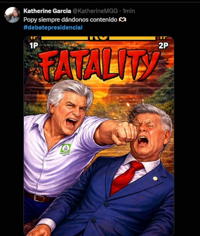 No te pierdas los mejores memes del debate presidencial. (Twitter, 'X')