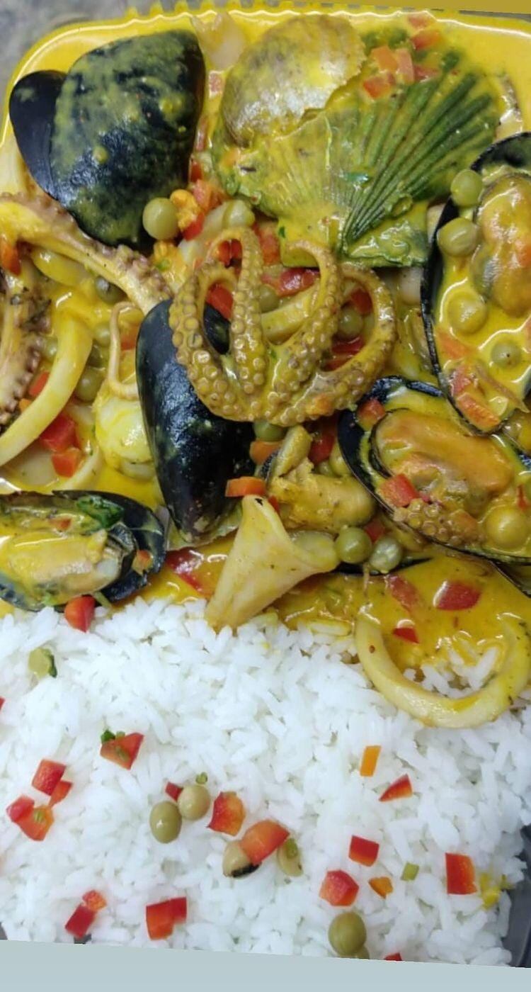 Picante de mariscos, plato estrella en la Patagonia