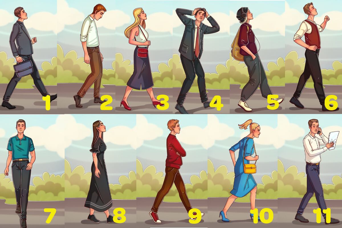 ¿De qué manera caminas? La imagen con la que tengas mayor afinidad revelará detalles ocultos de tu carácter. (Foto: genial.guru)