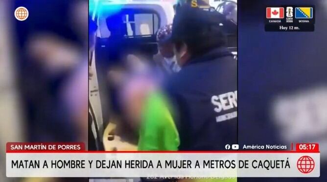 Mujer herida en SMP.