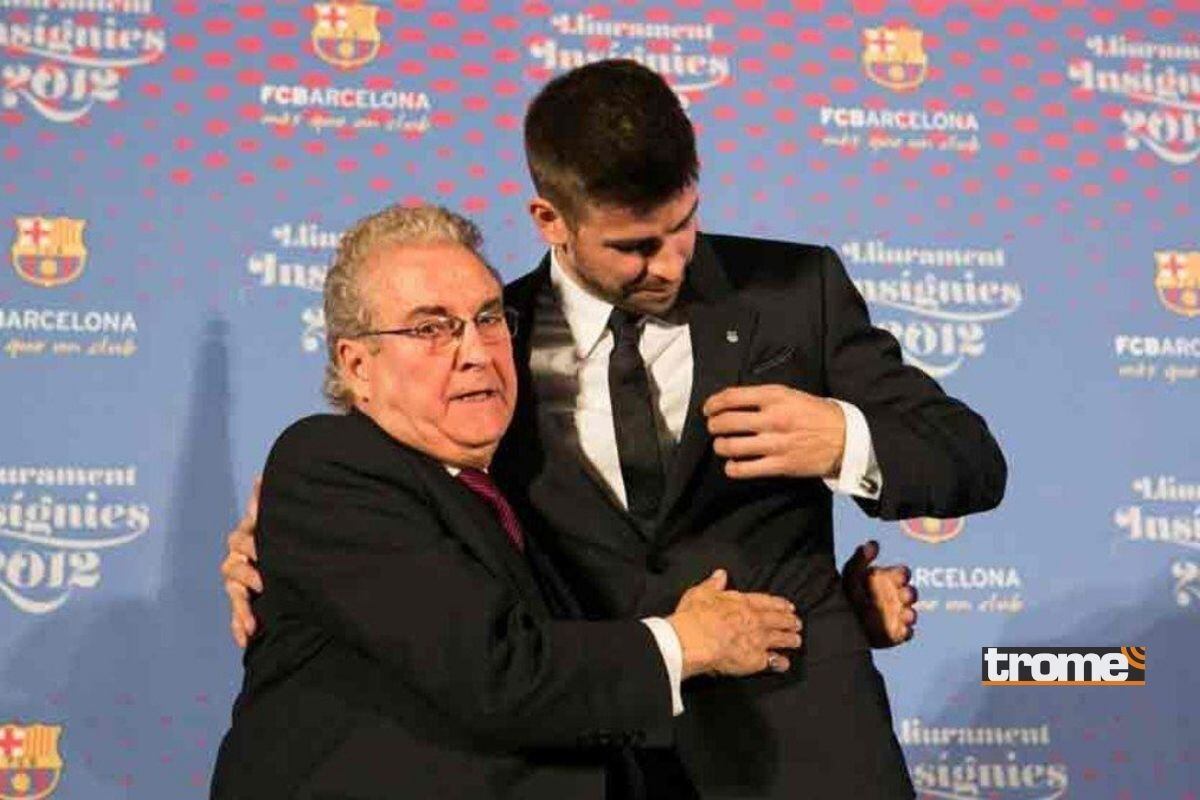 Abuelo de Gerard Piqué no se guardó nada sobre su nieto en despedida (Foto: @fcbarcelona)