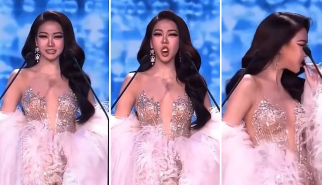 Miss Grand Tailandia impacta tras inesperado incidente en escenario
