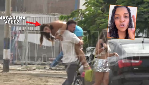 Macarena Vélez ‘se pasa de copas’ y esposo de ‘La Nena’ Cubillas la llevada cargada como un costal | VIDEO