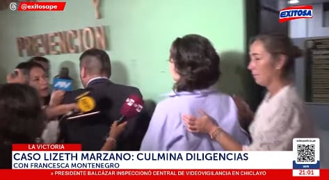 Francesca Montenegro, expareja de Adrián Villar, declaró por tres horas sobre el caso Lizeth Marzano.